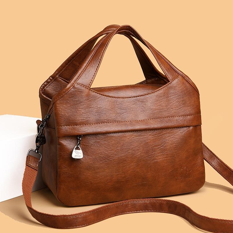 Borsa a Spalla Singola, Borsa a Tracolla Patchwork, Borsa a Mano Casual di Grande Capacità, Borsa da Portare a Spalla