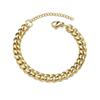 Europäisches Hip-Hop-Titan-Sechsseitiges Cuban-Link-Armband: Trendiger Retro Herrenschmuck aus Edelstahl