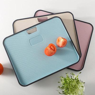 FDA-Approved Wheat Straw Plastic Double-Sided Cutting Board for Meat, Vegetables, and Fruits