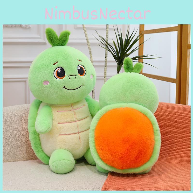 Persimmon Turtle Plush Toy Stuffed Animal Doll Cartoon Decoration Kids Gift