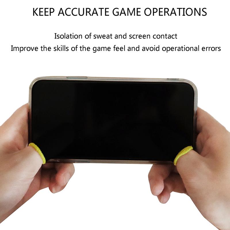 1 Pair  Mobile Game Sweat-Proof Fingers Gloves Touch Screen Thumbs Finger Sleeve