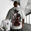 Dragon Ball Trendige Heiße Artikel 2026 Sommer Oversized T-Shirt Hohe Qualität Goku Samurai Kanji Print Retro Y2K T-Shirt für Erwachsene Kinder