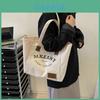 Stylish Canvas Tote Bag For Women 2023 Chic And Simple Design Large Capacity