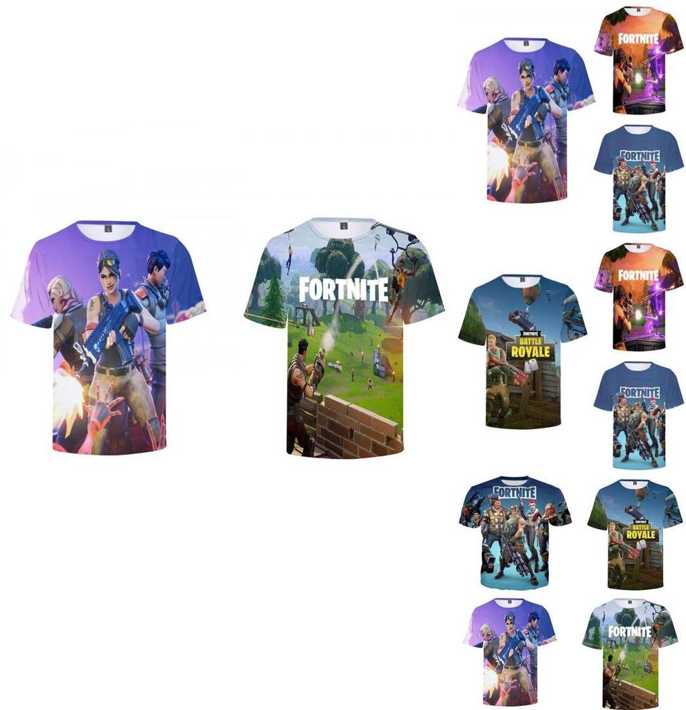 Fortnite T Shirt For Teens With 3d Print Summer Breathable Cotton Tee