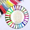 4Pieces Wood Stitching Thread Holder Disc Numbered Embroidery Floss Thread Organiser Embroidery Thread Dispenser Disc
