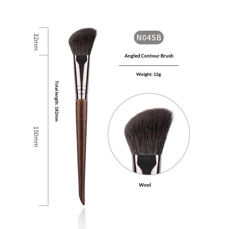 Professional Animal Hair Makeup Brush Set Complete Soft Bristles for Eyeshadow Lip Foundation Beginner Use