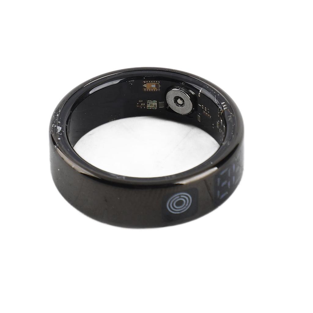 Smart Ring with Display Touch Screen IP68 Stainless Steel Multiple Sports Modes Fitness Tracker Ring