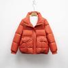 Pinghu short down jacket winter women's bread jacket new small warm white duck down thickened stand-up collar jacket