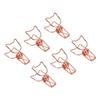 100pcs   Clips Cute Cartoon Cat Shape Metal Hollowed   Tail Clips Paper Clamps   Supplies