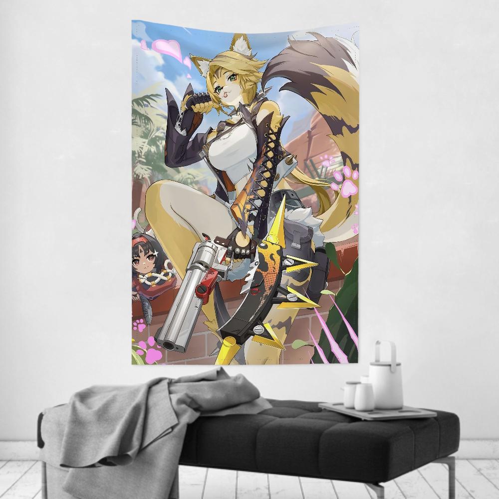 Pulchra Zenless Tapestry Room Decor Wall Cloth Party Hanging Background Room Decor Baby Room