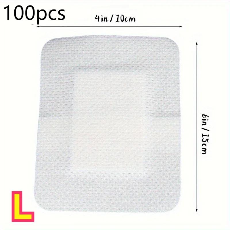 100/50pcs Wound Dressings, Breathable Edge Gauze Pads, Latex Free Bandages, Self-adhesive Wound Dressings Health Care