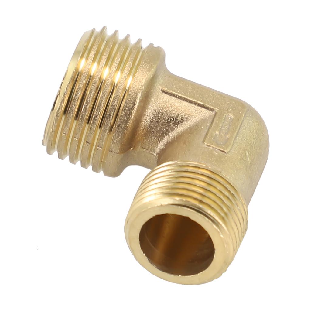 Male Thread Brass Check Valve Elbow Coupler Connector 20.5*16.5mm 90 Degree Oil-free Air Compressor Accessories