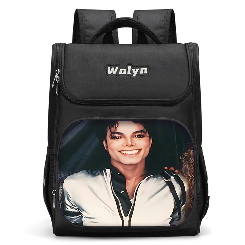 Zaino Grande per Bambini Michael Jackson Borsa Scolastica per Ragazzi e Ragazze per Uomini Donne Zaino da Viaggio Resistente e Multi Scomparto