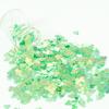 1500pcs/50g Shamrock Confetti Decorations,Iridescent Shamrock Table Confetti Green Glitter Lucky Clover Shamrock Sequin for St. Patrick's Day Party
