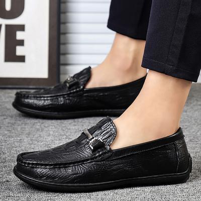 Simple Formal Office Breathable Slip On Moccasins Driving Shoes  Trend High Quality Loafers Casual Leather Male Shoes