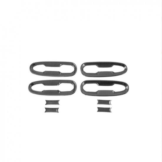 ABS Carbon fiber Door Handle Cover Molding Trim 8X For   Toyota Sienna