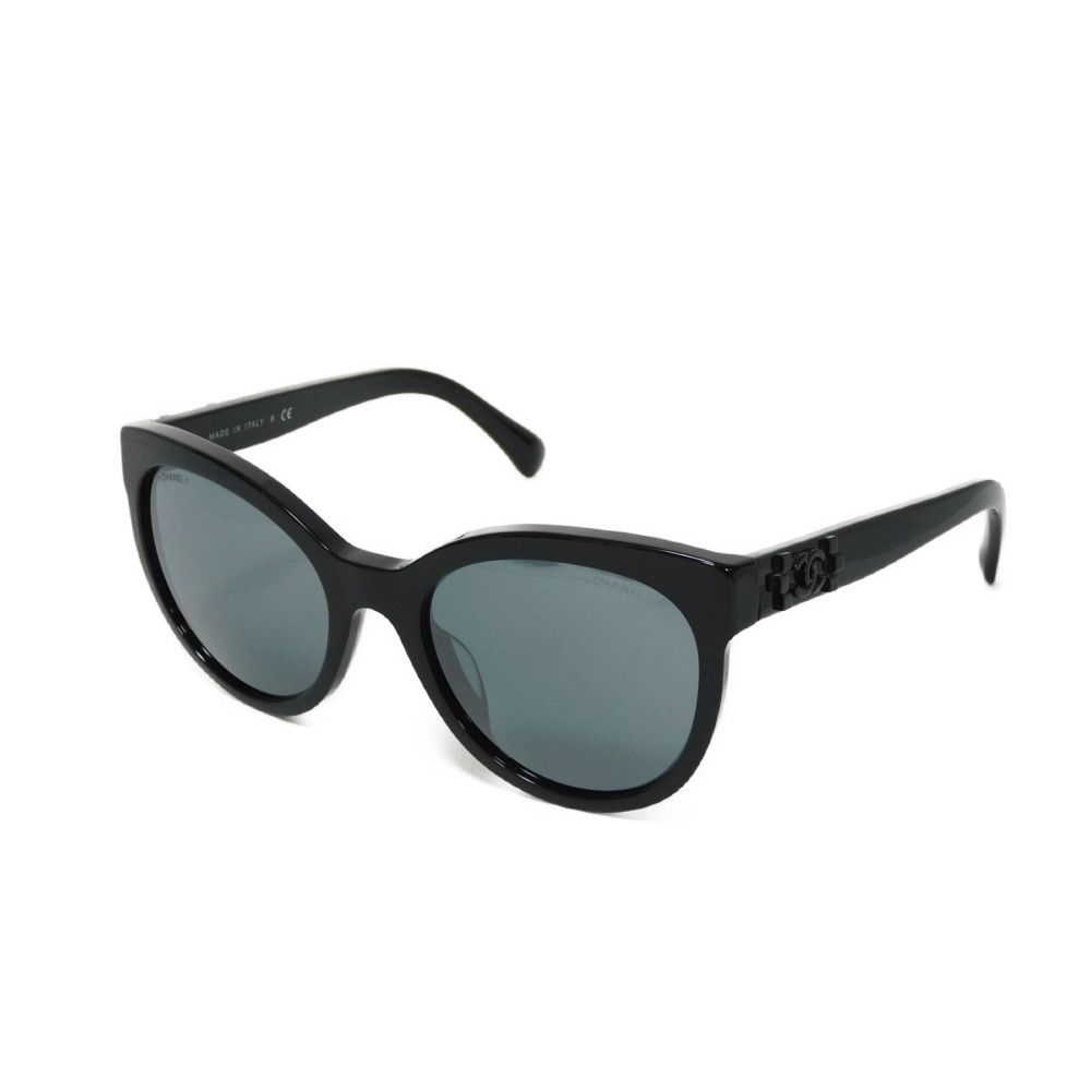 Used 10097 Fox Shape Eyewear 5315-A C501/26 7968 CC Mark COCO Mark Acetate Black Women's from Japan AUTHENTIC