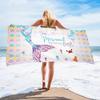 Exotischer Blumendruck Weiches Mikrofaser-Badetuch Groß Wasserabsorbierend Für Strand und Surfen