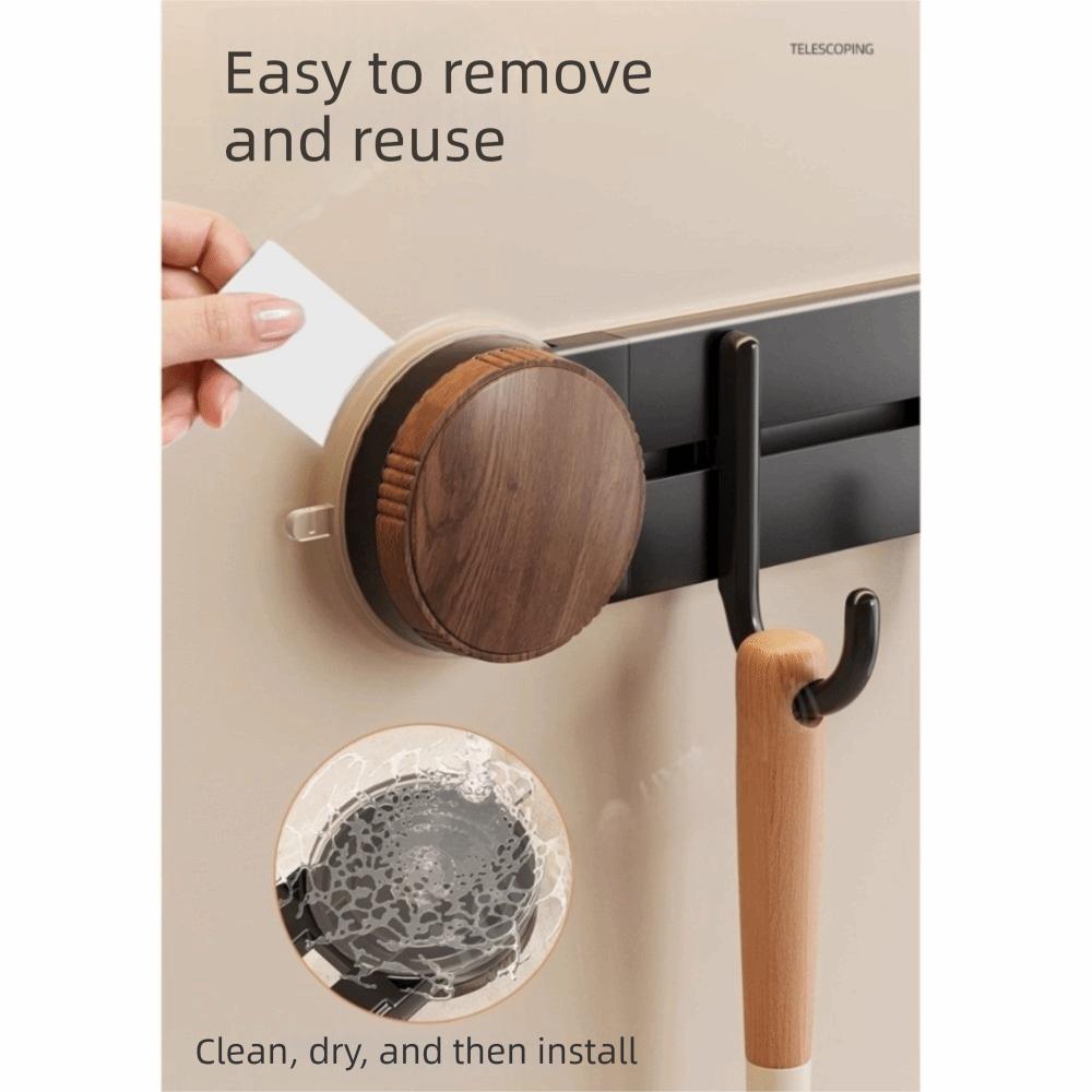 Wall-Mounted Vacuum Suction Cup Hooks 4/6 Hooks Kitchen Storage Hooks  Behind Door