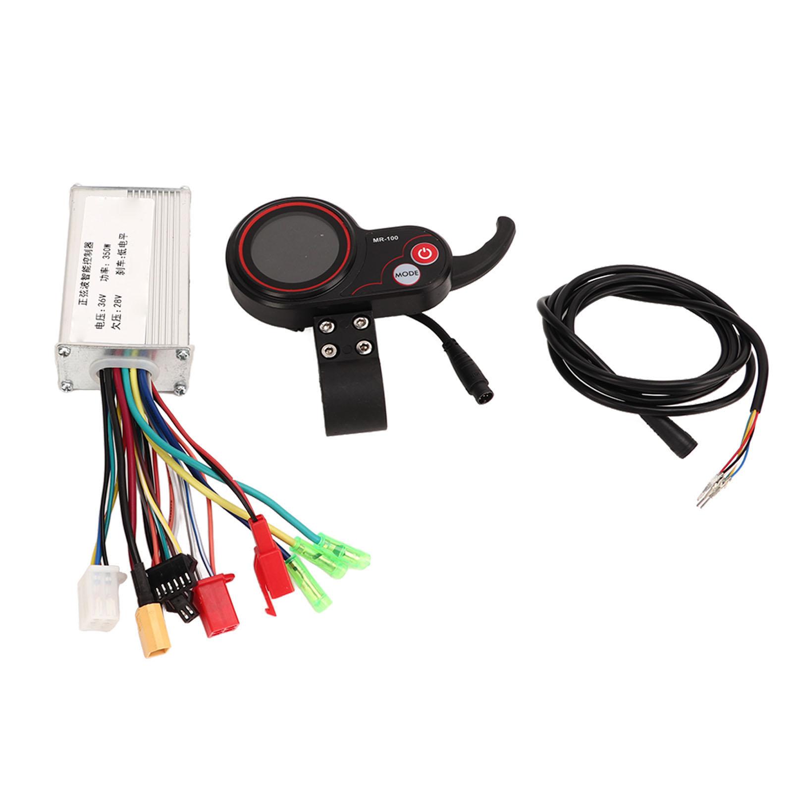 36V 350W Brushless Motor Controller with LCD Display Panel Electric Bicycle Electric Bike Scooter Brushless Controller Kit