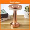 Touch-control Led Night Light For Bar And Cafe Decor With Built-in Battery And Iron Lampshade