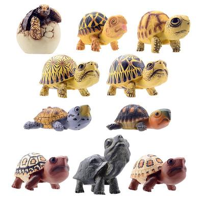 1pcs Cartoon Land Tortoise Big Head Turtle Diamond Turtle Hand-made Figurines Fish Tank and Aquarium Decorations