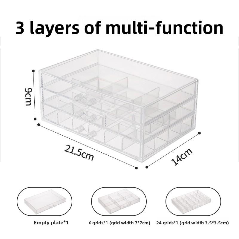 

Коробка для хранения ювелирных изделий Многослойная Большой вместимости Пылезащитная Бытовая Коробка для ювелирных изделий Защита от окисления Коробка для серег-гвоздиков