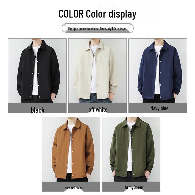 JEANSWEST Men's Stand-Collar Casual Jacket