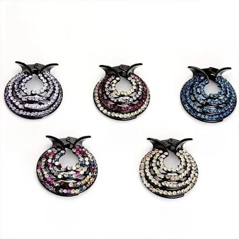 Half-up Hairstyle with Hair Clips and Clasps, Personalized Hair Clips, Adult Top Hair Clip Headpiece, Simple Updo Ponytail