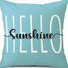 Spring and Summer Pillowcase Bedroom Living Room Sofa Pillowcase Linen Floral Decoration Pillow Cushion