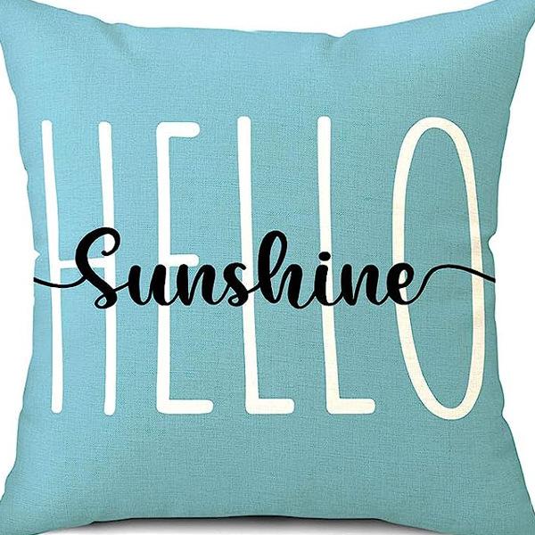 Spring and Summer Pillowcase Bedroom Living Room Sofa Pillowcase Linen Floral Decoration Pillow Cushion