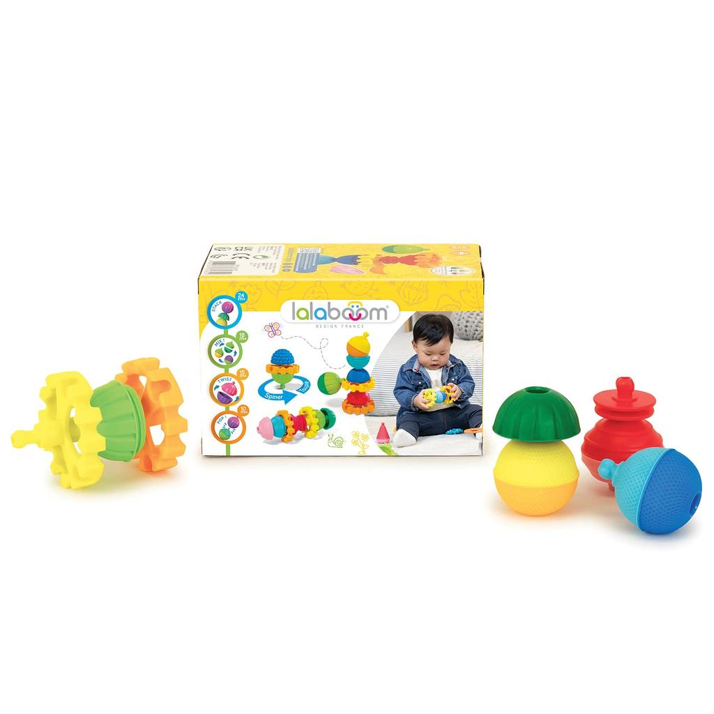 Lalaboom Baby Toy Lalaboom Beads Spin Top, 10 Pieces, BL690, Authentic