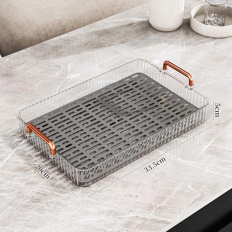 

Luxury Teacup Set with Tray - Home Use Rectangular Draining Tray with Kettle Storage, New Style Cup Holder for Living Room. Default