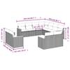 Vidaxl 11-Cz. Garden Furniture Set With Cushions, Beige, Poly Rattan