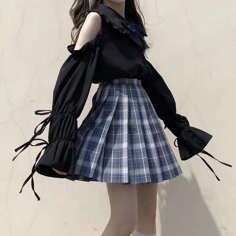 Sweet Japanese JK Doll Collar Shirt - Fresh College Style, Loose Fit, Long & Short Sleeves for Students, Perfect for Summer and Autumn.