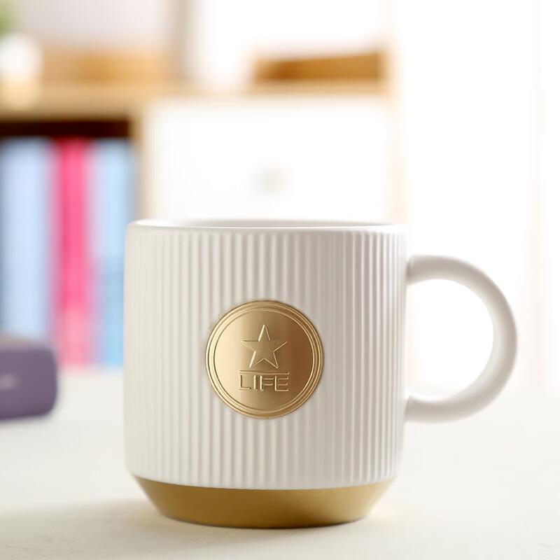 Duoli Nordic Ceramic Striped Coffee Mug