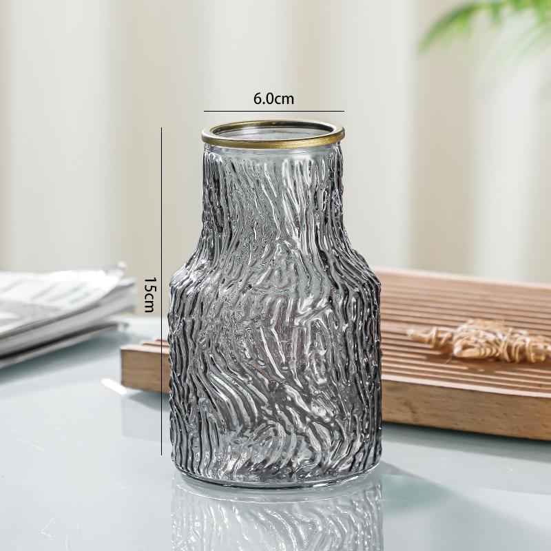 Прозрачная стеклянная ваза, ваза с широким горлом, ваза для гостиной, спальни, настольная ваза, гидропонная ваза для цветочной композиции, вазы для домашнего декора