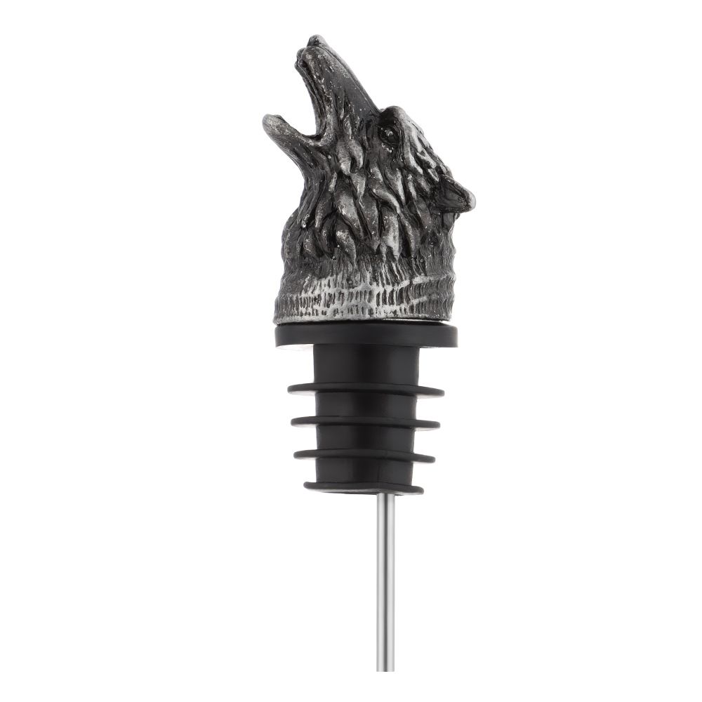 Zinc Alloy Bar Accessories Wolf Head Wine Mouth Wine Pourer Bottle Stoppers Bartender Tool