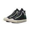 Converse 1970-tal Chuck Taylor All Star Zip Rutiga Höga Canvas Skor Unisex Sneakers Grön Svart 169258C