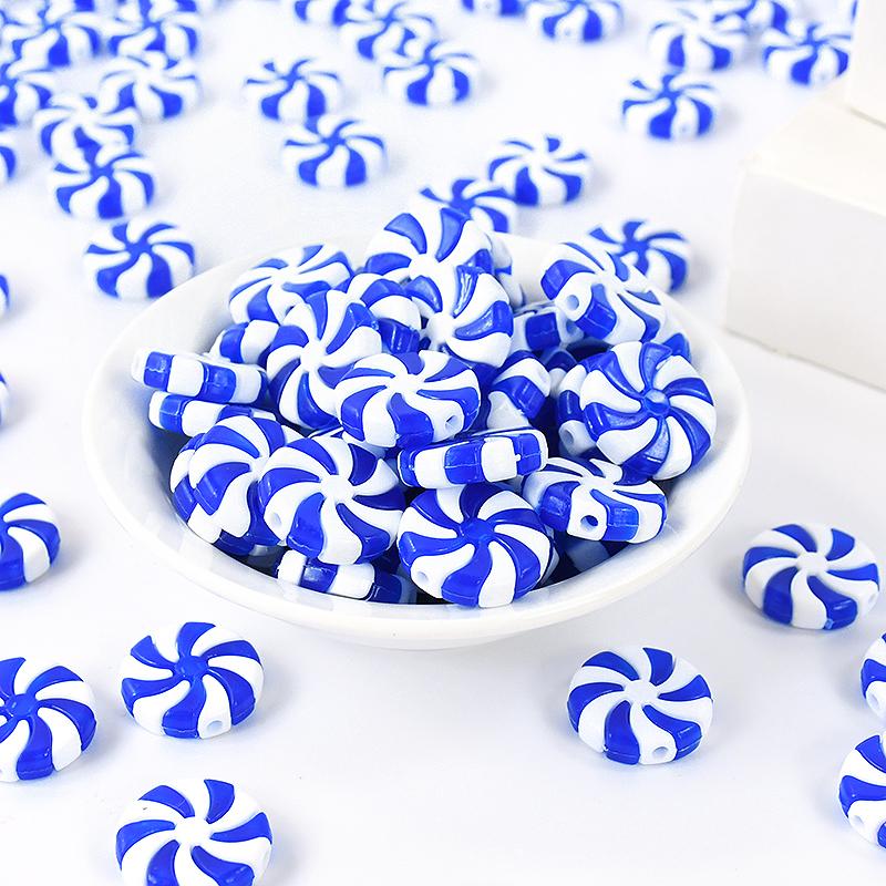 

10Pcs Red White Candy Christmas Acrylic Ornament DIY Xmas Tree Hanging Pendant 2024 Christmas Decoration For Home New Year Gifts