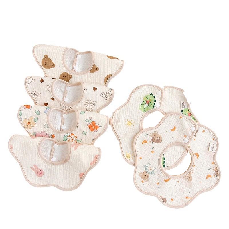 A-Grade Soft Cotton Newborn Waterproof Bib 