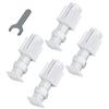 4Pack No Drill Blind Brackets Kit Twist Fit For Roller Blinds Tool Installation Window Hardware Rolling Shutters Parts
