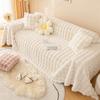 Luxury Faux Fur Sofa Covers for Living Room Warm Winter Super Soft Plush Couch Covers Bubble Shaped Thick Slipcover Sofa Towel