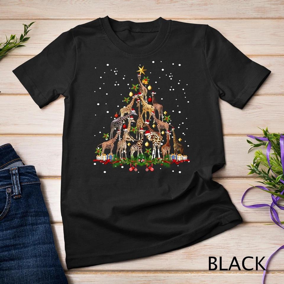 Funny Giraffe Christmas Tree Ornament Decor Gift Cute Unisex T-shirt 2 M