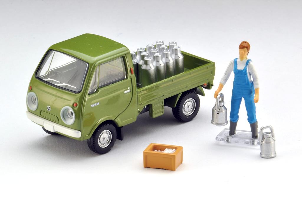 Tomica Limited Vintage 164 LV-198a Mazda Porter Cab Three-way Open Green with Figure Completed Product 314936