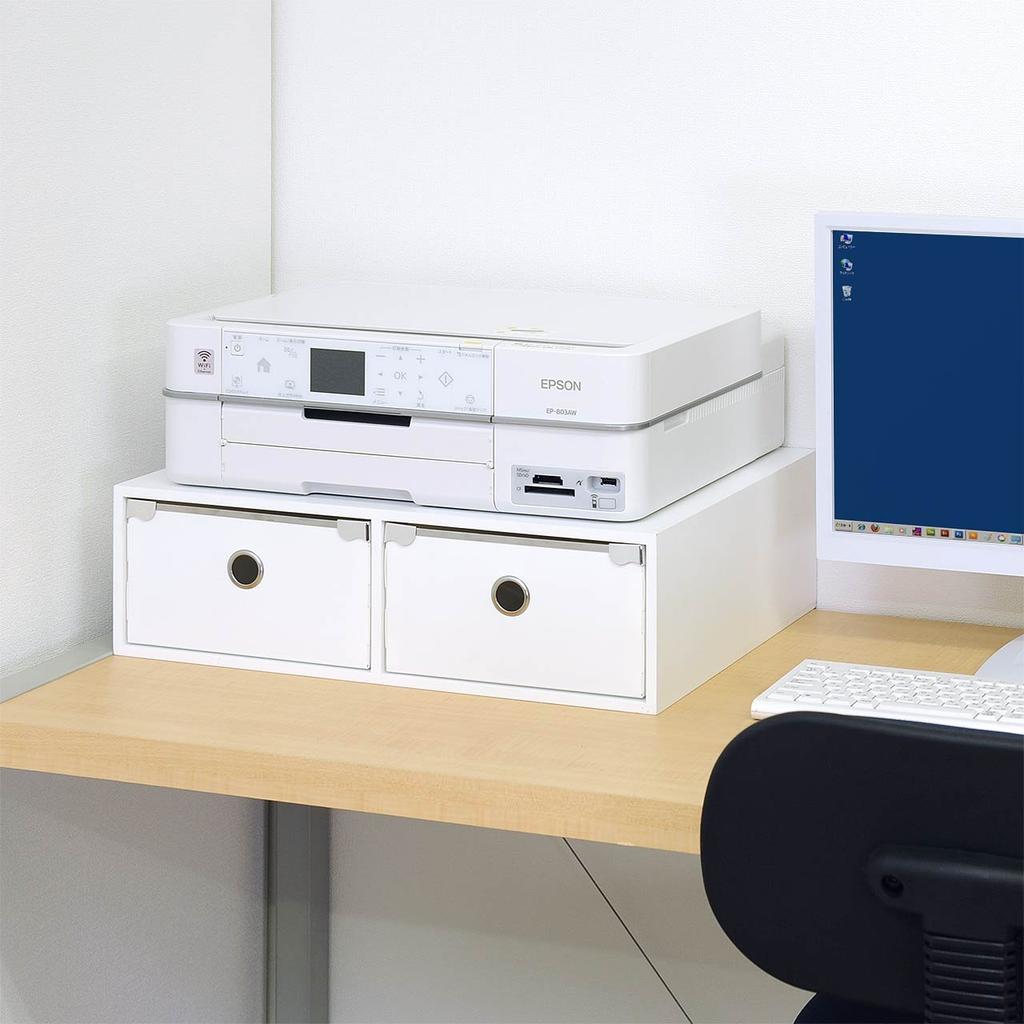 Sanwa Direct Printer Compatible with Multifunction Stores A4 Paper and Ink Under the White Stand, Devices, Printer, 100-PS001W