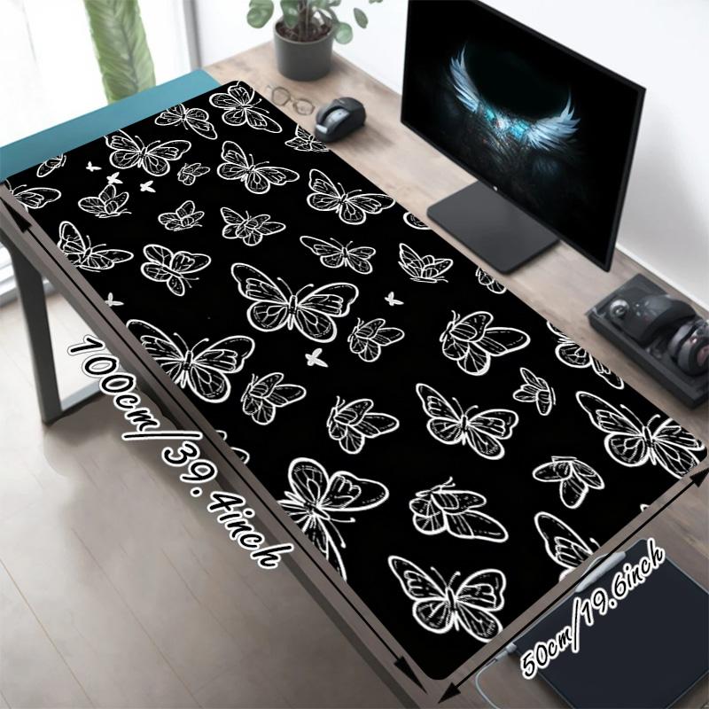 Butterfly Xl Gaming Mouse Pad Nonslip Rubber Base Stitched Edge Waterproof Desk Mat For Pc Laptop Gamer Office Computer Accessories C927148