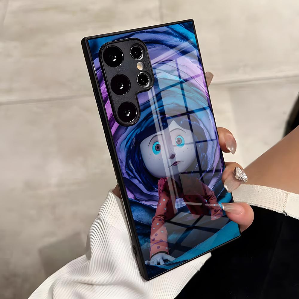Anime Hot C-Coraline Phone Case For Samsung S26 S25 Edge Ultra S23 S22 S21 S20 Ultra Plus S24 Fe A54 A53 A25 Glass Cover