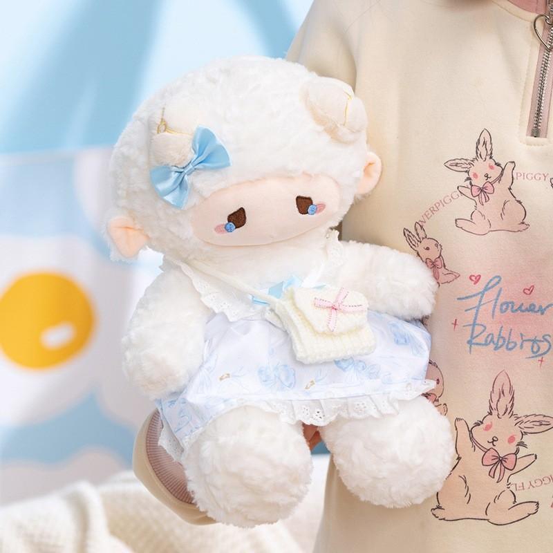 Puff Pao Sheep Plush Backpack Soft Toy For Kids And Teens