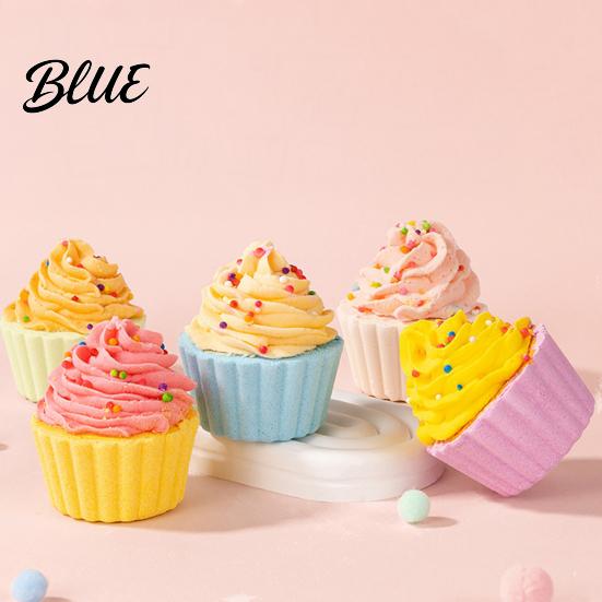 Cake Bath Bombs Cupcake Salt Plants Extract Essential Oils Handmade Fizzes Scent Balls Dry Skin Moisturizing Shower Ball Relaxation Spa Gift Kids
